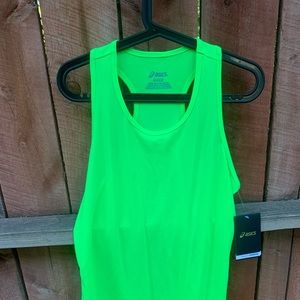 Asics Neon green tank top